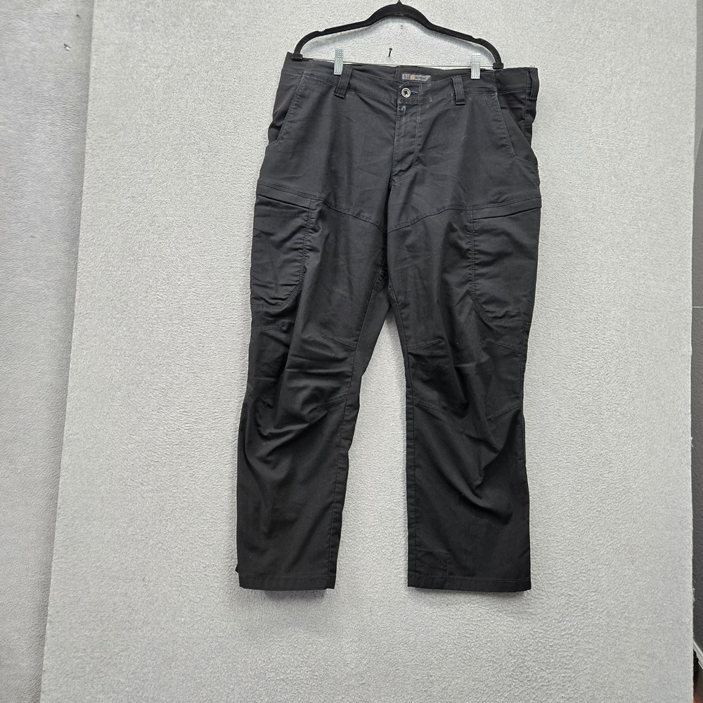 5.11 Tactical Men Pants 40X30 Black Apex Cargo 27" Inseam